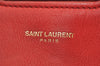 Authentic YVES SAINT LAURENT Cabas Shyc 2Way Shoulder Tote Bag Leather Red 8949J