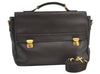 Authentic Salvatore Ferragamo Leather 2Way Briefcase Hand Bag Brown SF 8950J