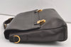 Authentic Salvatore Ferragamo Leather 2Way Briefcase Hand Bag Brown SF 8950J