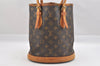 Authentic Louis Vuitton Monogram Bucket PM Shoulder Tote Bag M42238 Junk 8951I