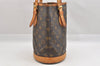 Authentic Louis Vuitton Monogram Bucket PM Shoulder Tote Bag M42238 Junk 8951I
