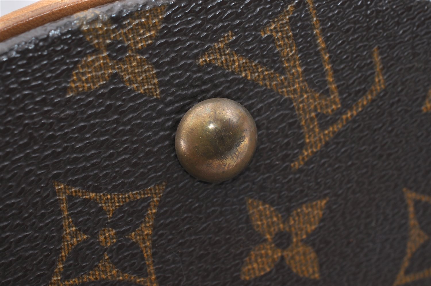 Authentic Louis Vuitton Monogram Bucket PM Shoulder Tote Bag M42238 Junk 8951I