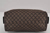 Auth GUCCI Diamante Web Sherry Line Clutch Bag Nylon Leather 256637 Brown 8951J