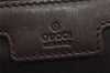 Auth GUCCI Diamante Web Sherry Line Clutch Bag Nylon Leather 256637 Brown 8951J