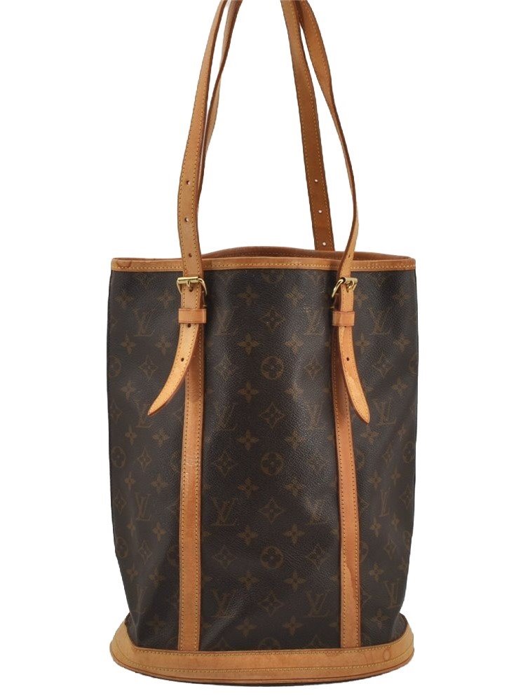 Authentic Louis Vuitton Monogram Bucket GM Shoulder Tote Bag M42236 Junk 8952I