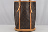 Authentic Louis Vuitton Monogram Bucket GM Shoulder Tote Bag M42236 Junk 8952I