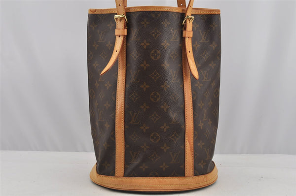 Authentic Louis Vuitton Monogram Bucket GM Shoulder Tote Bag M42236 Junk 8952I