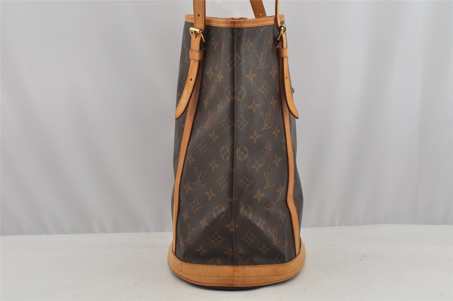 Authentic Louis Vuitton Monogram Bucket GM Shoulder Tote Bag M42236 Junk 8952I