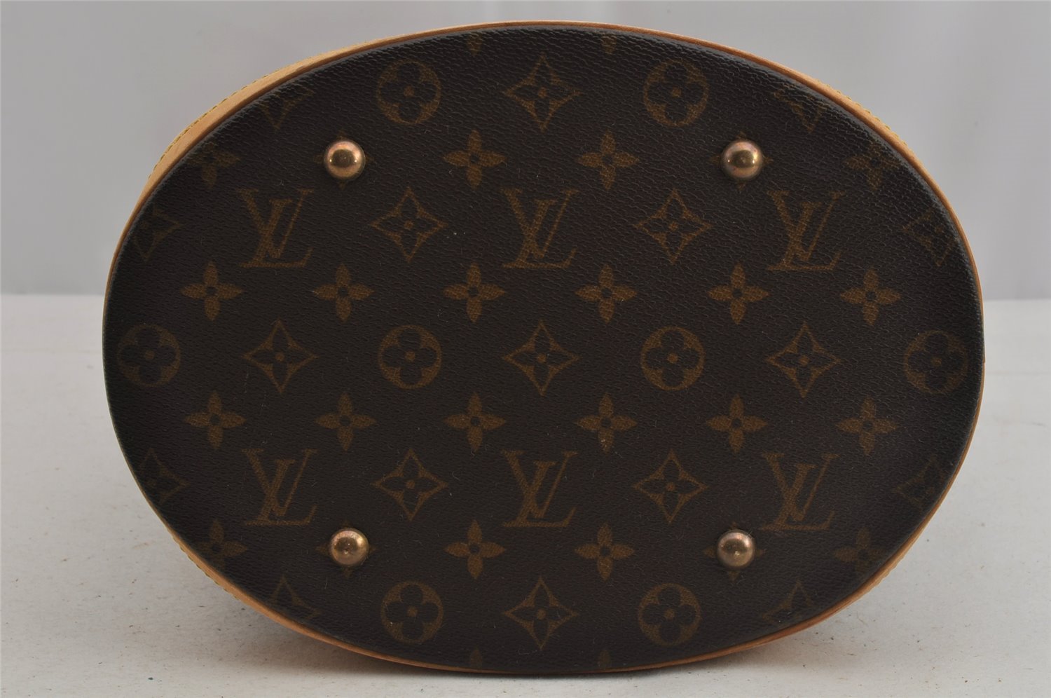 Authentic Louis Vuitton Monogram Bucket GM Shoulder Tote Bag M42236 Junk 8952I