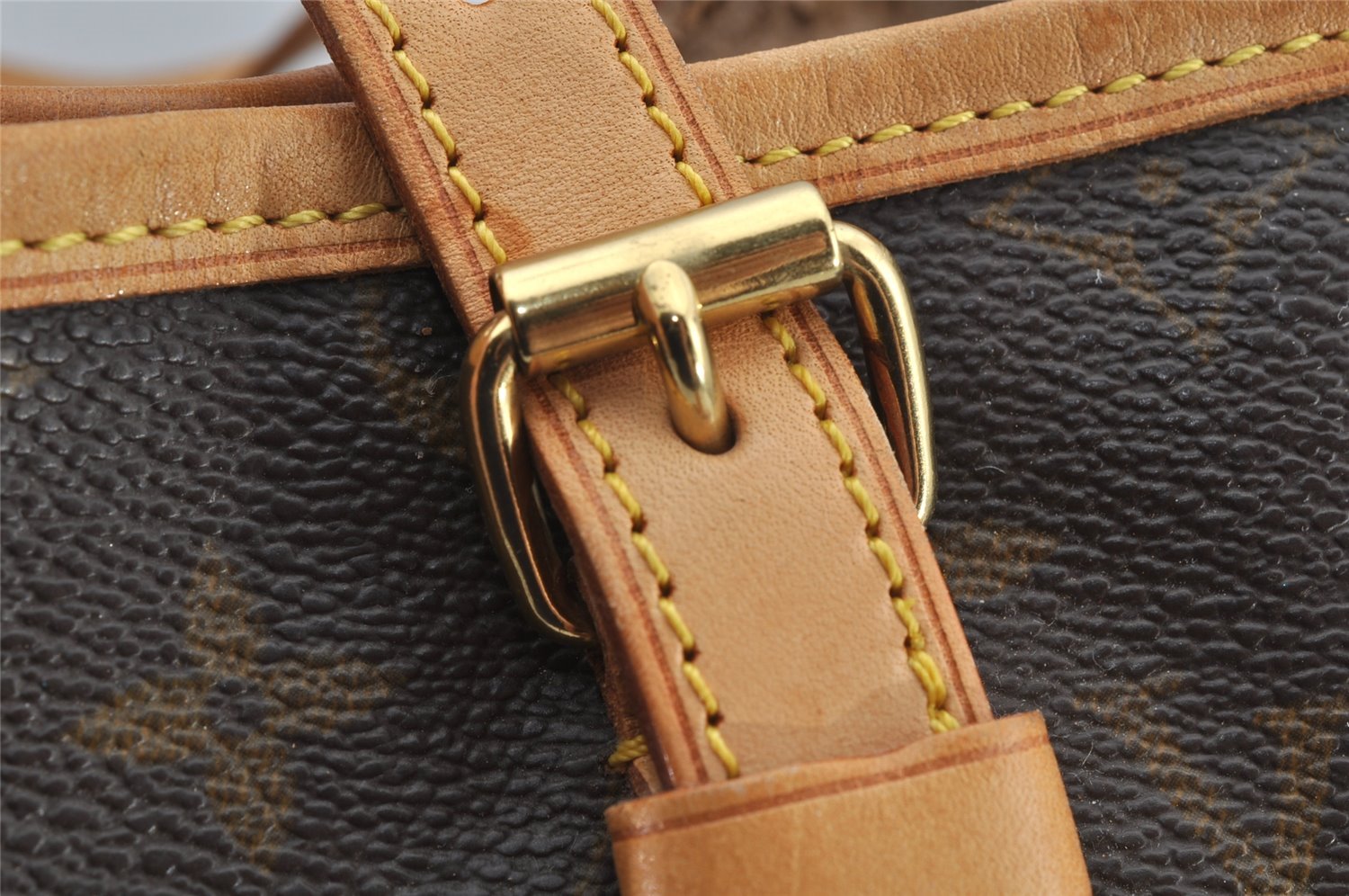 Authentic Louis Vuitton Monogram Bucket GM Shoulder Tote Bag M42236 Junk 8952I