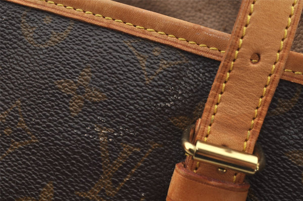 Authentic Louis Vuitton Monogram Bucket GM Shoulder Tote Bag M42236 Junk 8952I