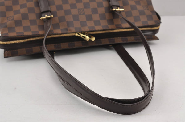 Authentic Louis Vuitton Damier Chelsea Shoulder Tote Bag N51119 LV 8953J
