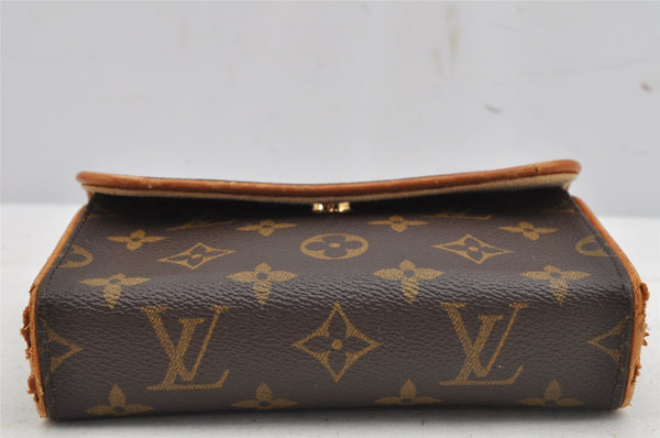 Auth Louis Vuitton Monogram Pochette Florentine Pouch Waist Bag M51855 LV 8954J