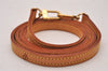 Authentic Louis Vuitton Leather Shoulder Strap Beige 48" LV 8955I