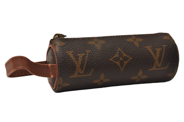 Authentic Louis Vuitton Monogram Etui 3 Golf Ball Case M58249 LV 8955J