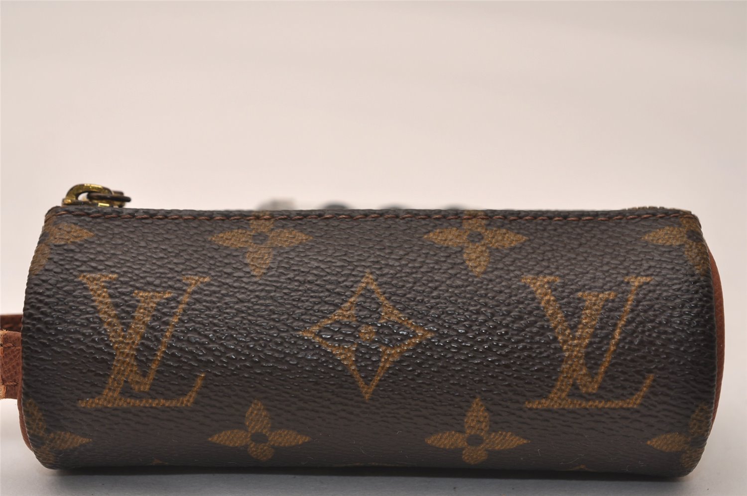 Authentic Louis Vuitton Monogram Etui 3 Golf Ball Case M58249 LV 8955J
