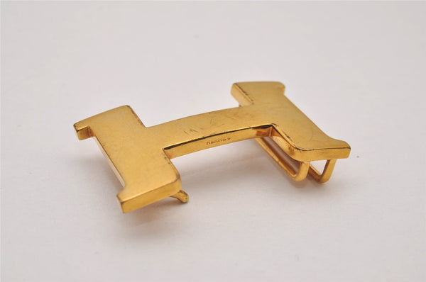 Authentic HERMES Buckle for Constance Leather Belt Gold 8956I