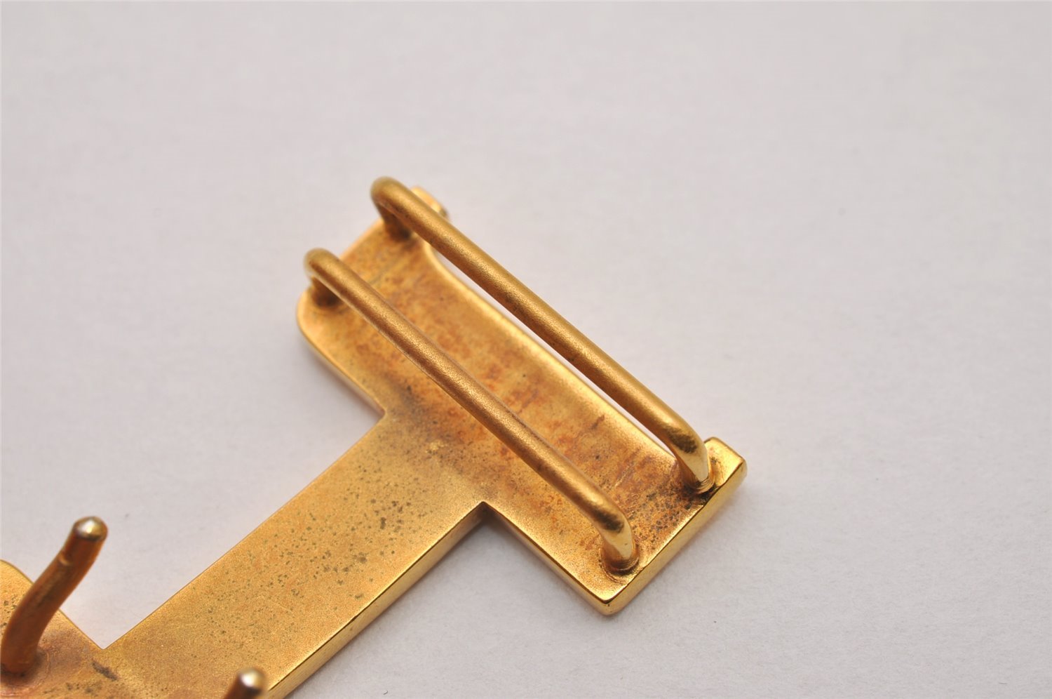 Authentic HERMES Buckle for Constance Leather Belt Gold 8956I