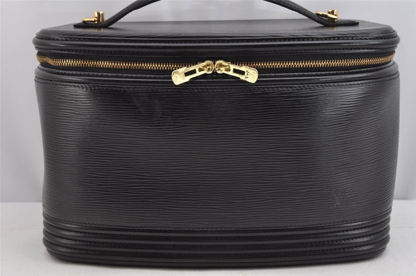Authentic Louis Vuitton Epi Nice 2Way Cosmetic Vanity Bag Black M48012LV 8956J