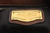 Authentic MIU MIU Vintage Ribbon Leather Shoulder Hand Bag Purse Brown 8957I