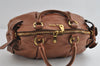 Authentic MIU MIU Ribbon Leather 2Way Shoulder Cross Body Hand Bag Brown 8958I