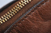 Authentic MIU MIU Ribbon Leather 2Way Shoulder Cross Body Hand Bag Brown 8958I