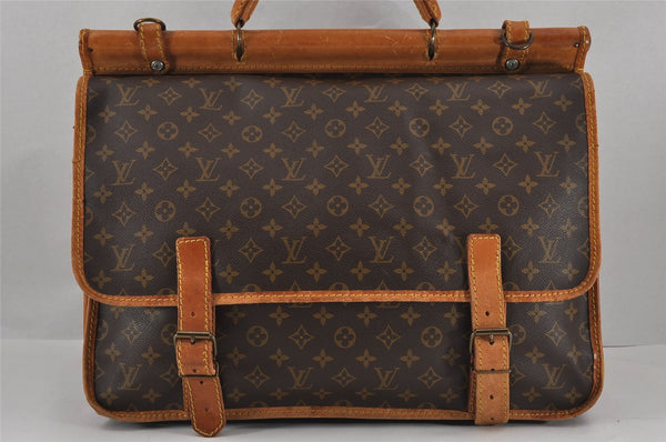 Authentic Louis Vuitton Monogram Sac Chasse 2Way Travel Hand Bag Old Model 8958J