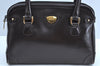 Authentic GUCCI Vintage Hand Boston Bag Leather Brown 8959G