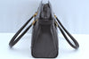 Authentic GUCCI Vintage Hand Boston Bag Leather Brown 8959G