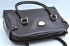 Authentic GUCCI Vintage Hand Boston Bag Leather Brown 8959G