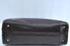 Authentic GUCCI Vintage Hand Boston Bag Leather Brown 8959G