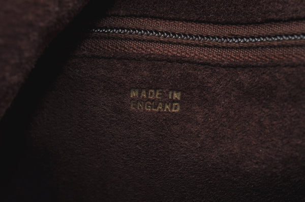 Authentic GUCCI Vintage Hand Boston Bag Leather Brown 8959G