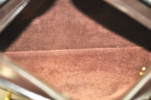 Authentic GUCCI Vintage Hand Boston Bag Leather Brown 8959G