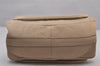 Authentic Chloe Paraty Medium 2Way Shoulder Hand Bag Purse Leather Beige 8960I