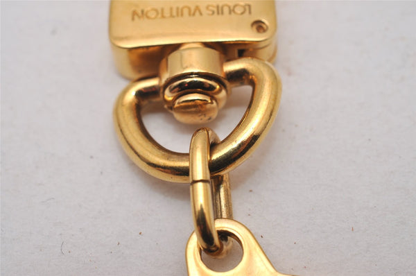 Authentic Louis Vuitton Charm Key Chain Anokre Gold M62698 LV 8961I