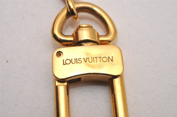 Authentic Louis Vuitton Charm Key Chain Anokre Gold M62698 LV 8961I