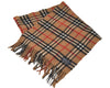 Authentic Burberrys Nova Check Cashmere Winter Scarf Stole Brown 8962I