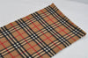 Authentic Burberrys Nova Check Cashmere Winter Scarf Stole Brown 8962I