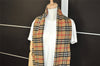 Authentic Burberrys Nova Check Cashmere Winter Scarf Stole Brown 8962I