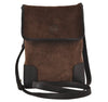 Authentic LOEWE Anagram Shoulder Cross Bag Purse Suede Leather Brown 8962J