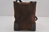 Authentic LOEWE Anagram Shoulder Cross Bag Purse Suede Leather Brown 8962J