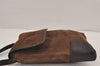 Authentic LOEWE Anagram Shoulder Cross Bag Purse Suede Leather Brown 8962J