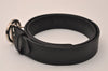 Authentic FENDI Vintage Belt Leather Size 66-76cm 26-29.9" Black 8963J