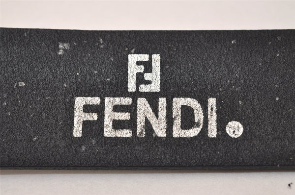 Authentic FENDI Vintage Belt Leather Size 66-76cm 26-29.9" Black 8963J