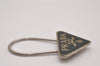 Authentic PRADA Vintage Logo Key Ring Charm M285X Silver Plating Box 8964I
