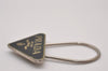 Authentic PRADA Vintage Logo Key Ring Charm M285X Silver Plating Box 8964I