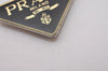 Authentic PRADA Vintage Logo Key Ring Charm M285X Silver Plating Box 8964I