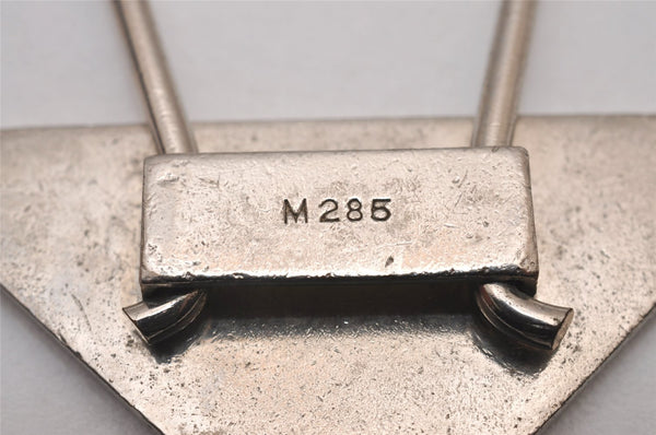 Authentic PRADA Vintage Logo Key Ring Charm M285X Silver Plating Box 8964I