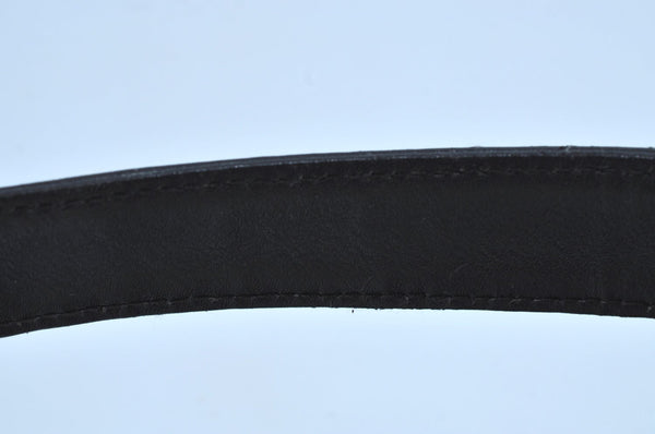 Authentic GUCCI Tassel Shoulder Cross Body Bag Purse Leather Black Junk 8967G