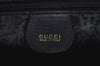 Authentic GUCCI Tassel Shoulder Cross Body Bag Purse Leather Black Junk 8967G